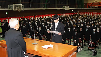 入学宣誓式（入学式）が挙行されました。